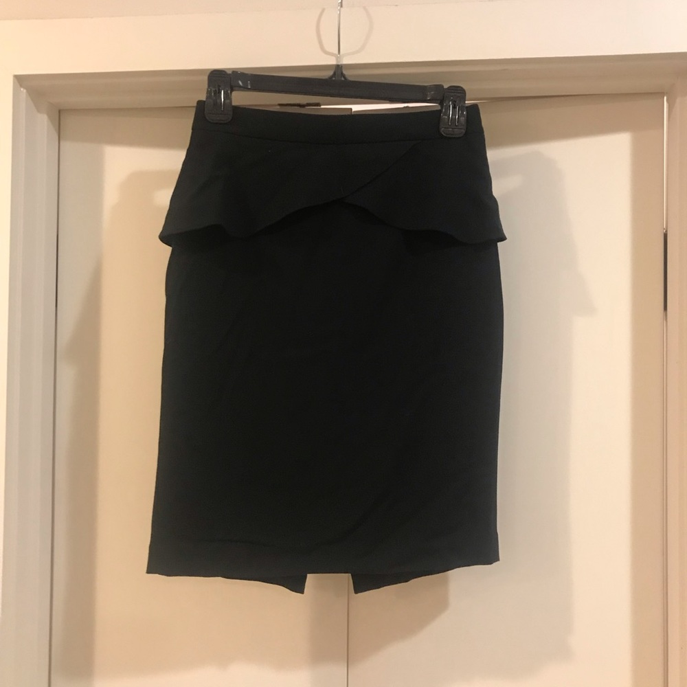 Peplum pencil skirt